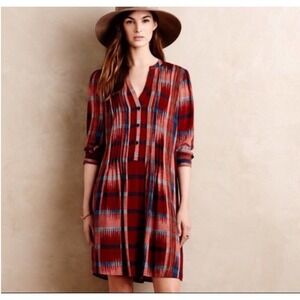 NWT Anthropologie by Tylho Sao Paulo Tunic Dress Shirt Dress Size Medium